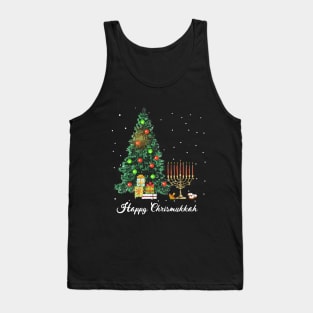 Happy Chrismukkah Funny Hanukkah and Christmas Tank Top